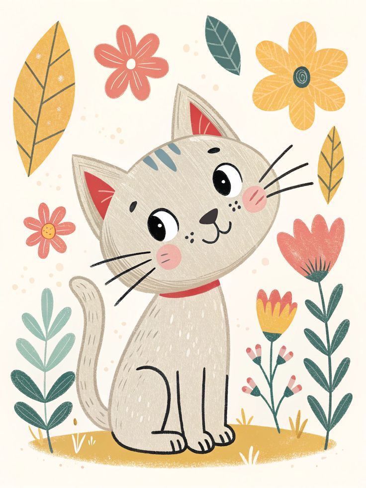 Tierno gatito. Kit Diamond Painting 30x40 cm.