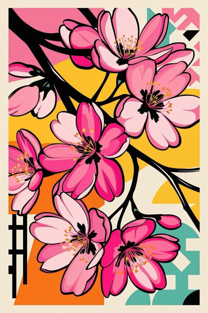 Flor Deco. Kit Diamond painting 40x60 cm.