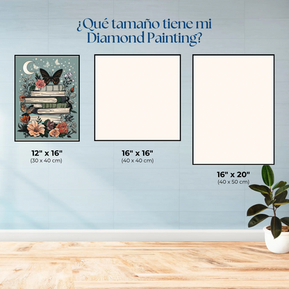 Boho moon. Kit Diamond Painting 30x40 cm.