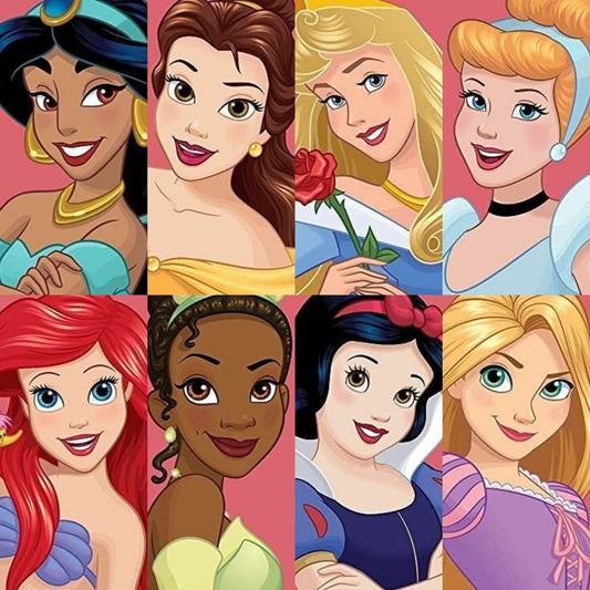 Princesas. Kit Diamond Painting 40x50 cm.