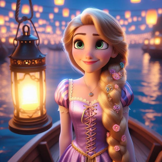Rapunzel. Kit Diamond painting 40x40 cm.
