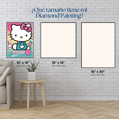 Hello kitty. Kit Diamond Painting. 30x40 cm.