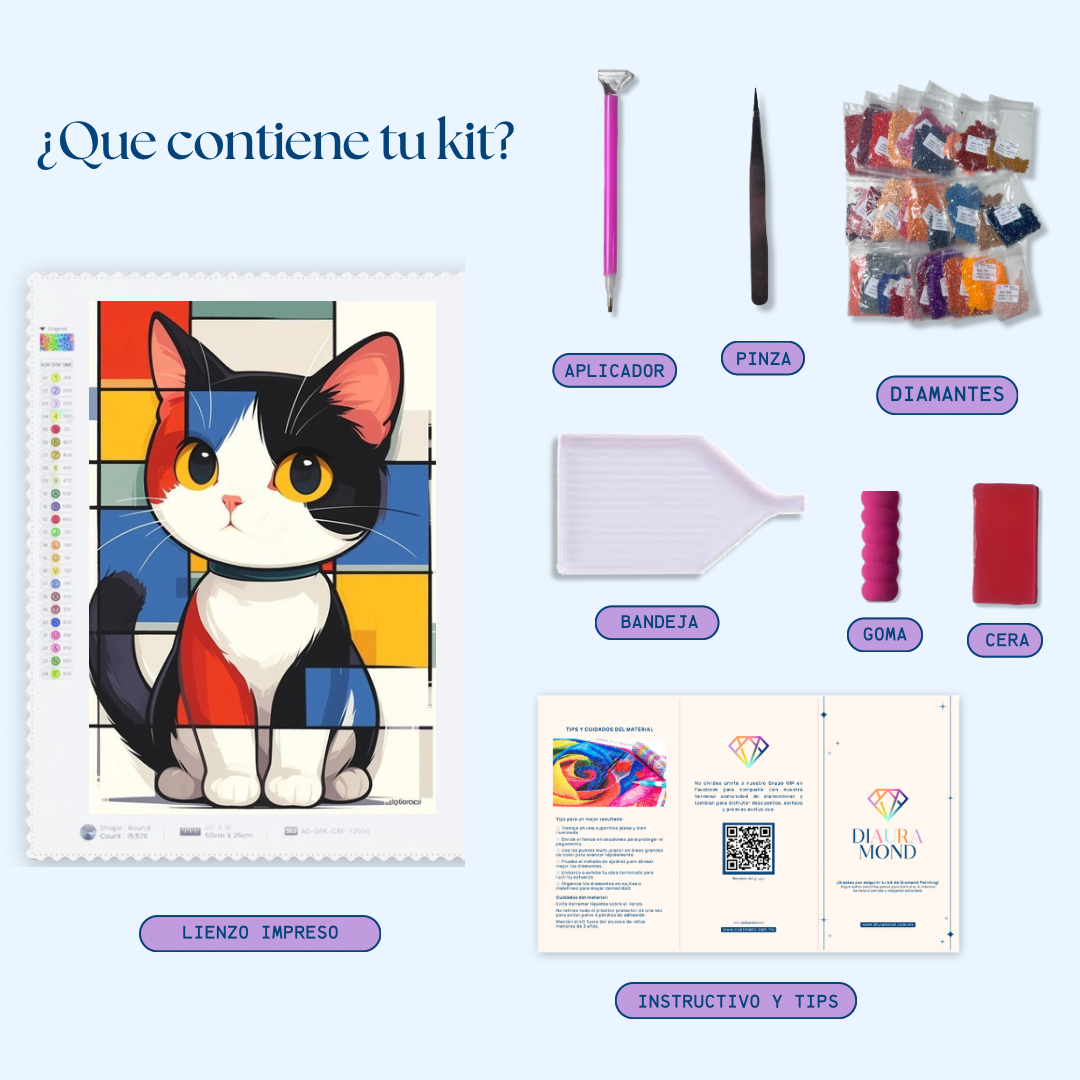 Prima color. Kit Diamond painting 40x60 cm.