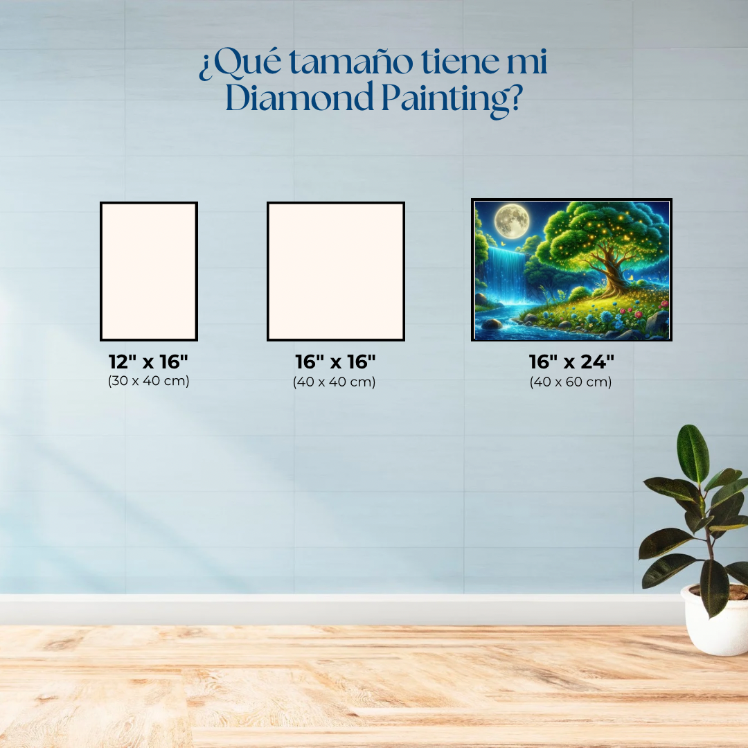 Bosque encantado. Kit Diamond painting 40x60 cm.