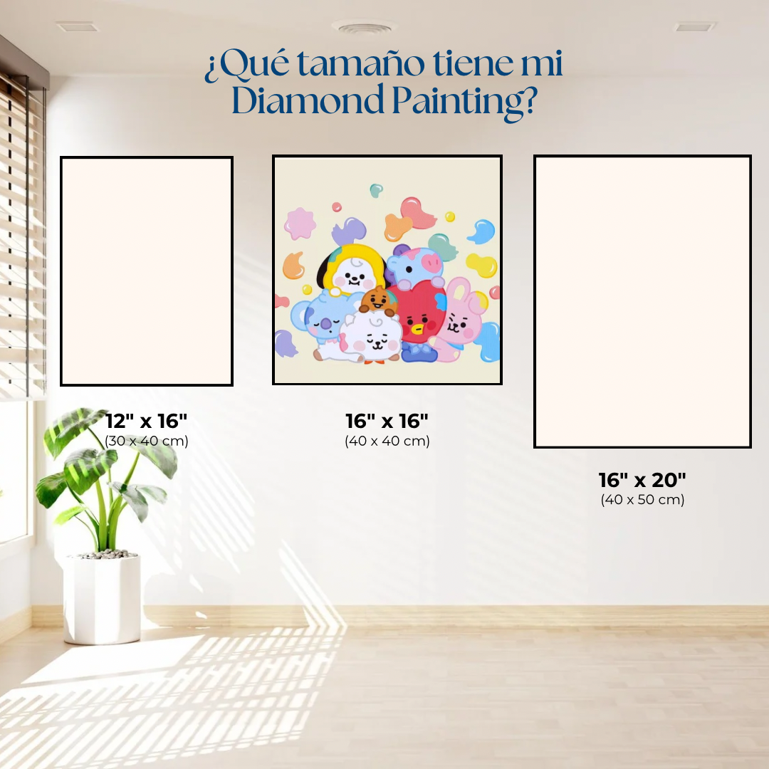 BTS. Kit Diamond Painting 40x40 cm.