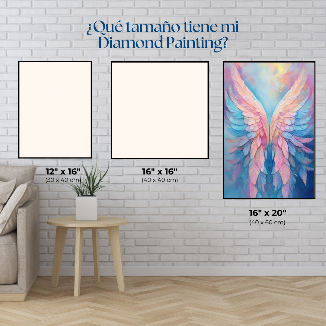 Vuela alto. Kit Diamond painting 40x60 cm.