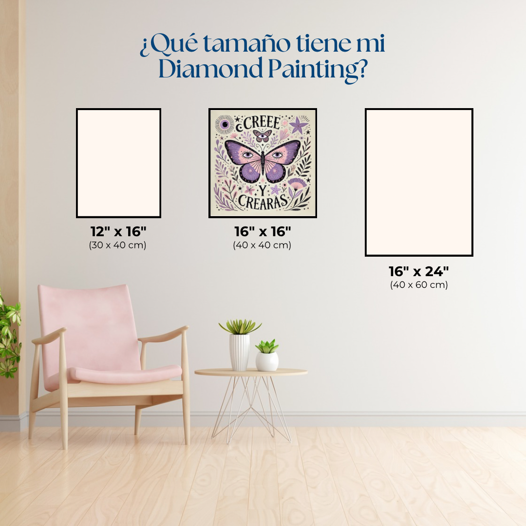 Cree y crearás. Kit Diamond Panting 40x40 cm.