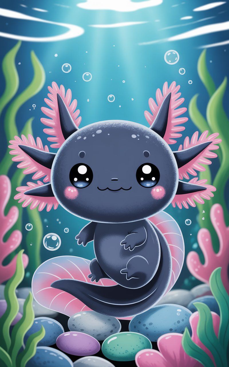 Axolote 2. Kit Diamond painting 40x60 cm. (copia)