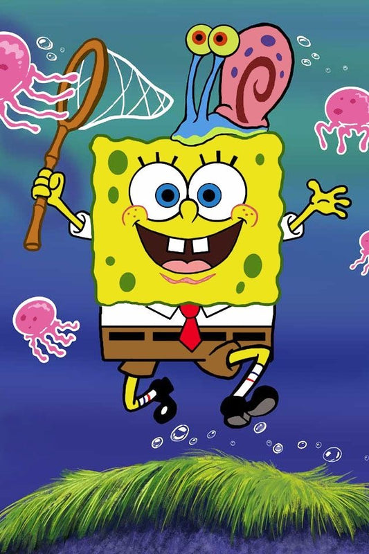 Bob esponja. Kit Diamond Painting. 30x40 cm.