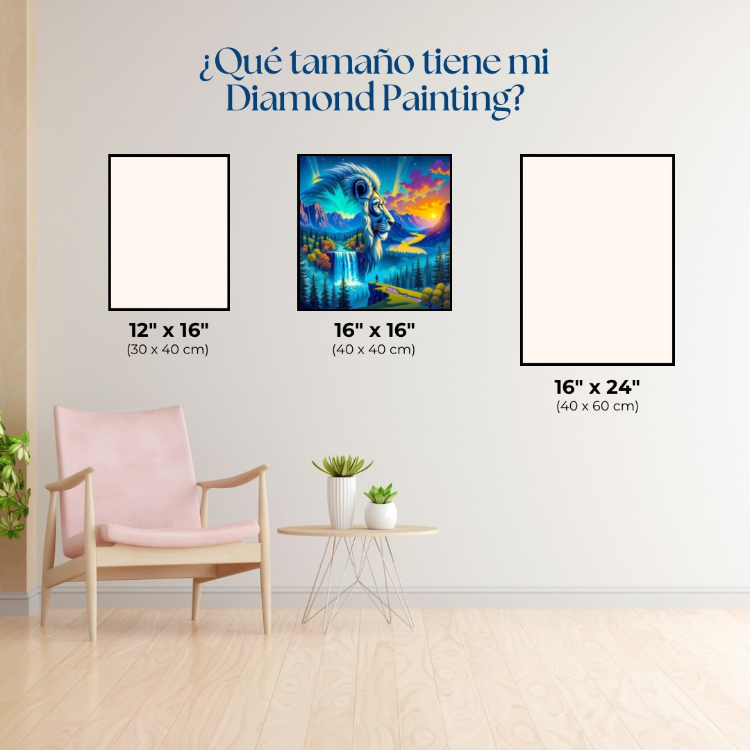 Espíritu Naturaleza. Kit Diamond Painting 40x40 cm.
