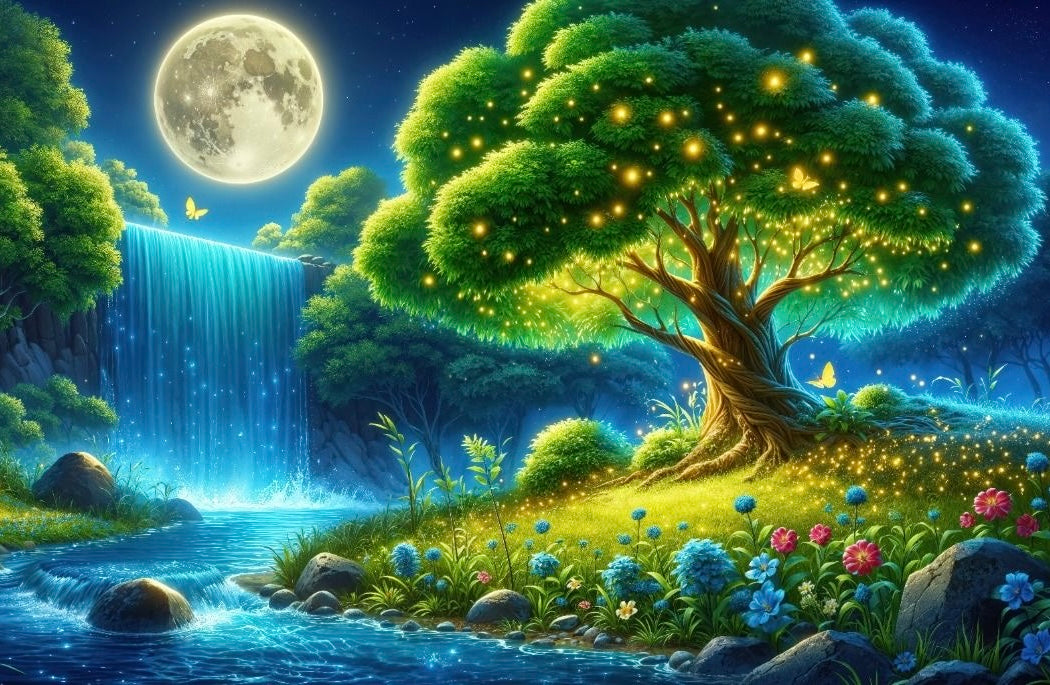 Bosque encantado. Kit Diamond painting 40x60 cm.