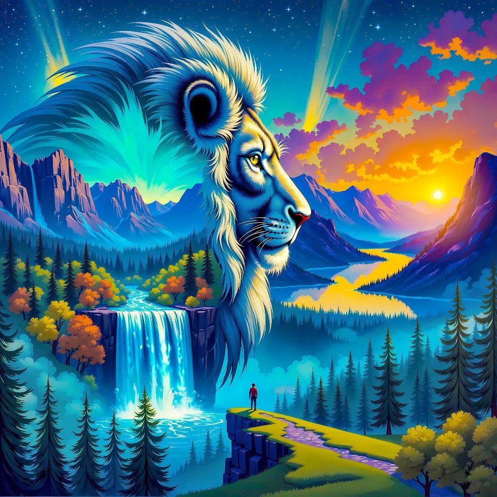 Espíritu Naturaleza. Kit Diamond Painting 40x40 cm.